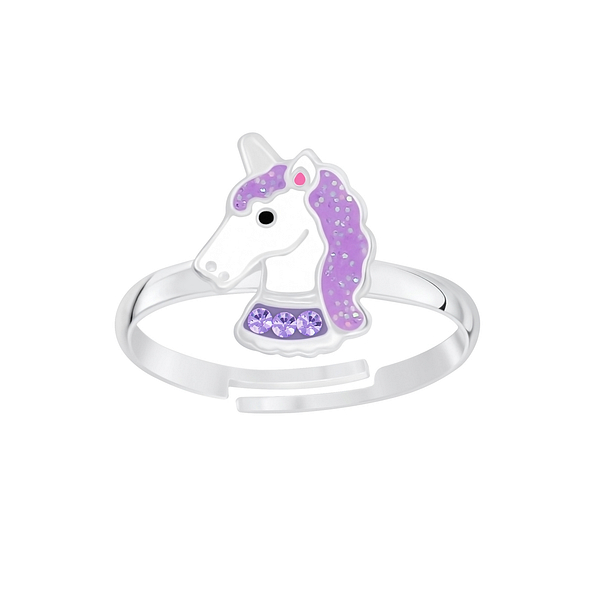 Wholesale Sterling Silver Unicorn Adjustable Ring - JD5240