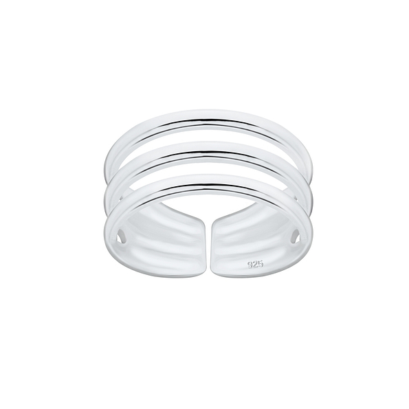 Wholesale Sterling Silver Stackable Adjustable Toe Ring - JD1640