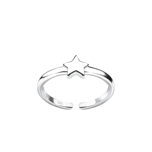 Wholesale Sterling Silver Star Toe Ring - JD8124