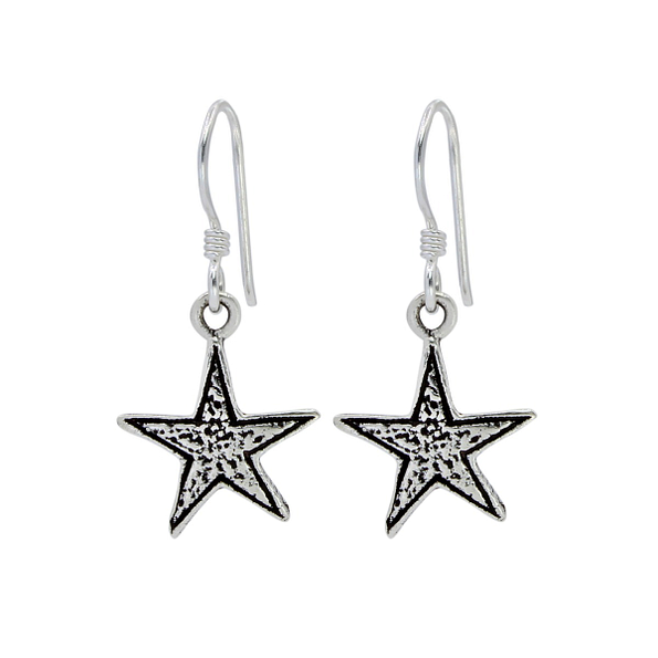 Wholesale Sterling Silver Star Earrings - JD1353