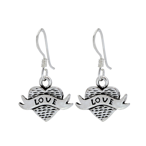Wholesale Sterling Silver Heart Earrings - JD1382