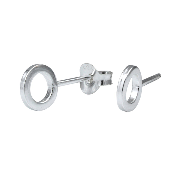 Wholesale Sterling Silver Round Ear Studs - JD1175