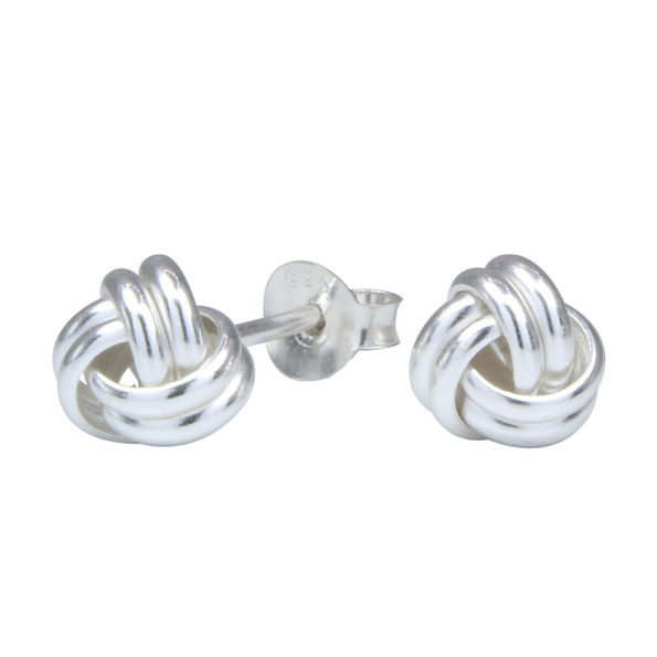 Wholesale Sterling Silver Knot Ear Studs - JD1188 Wholesale Sterling Silver Knot Ear Studs - JD1188