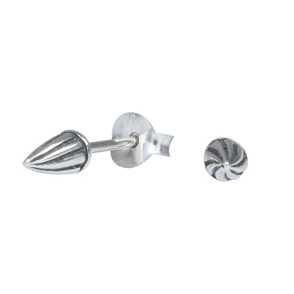 Wholesale Sterling Silver Cone Ear Studs - JD1197