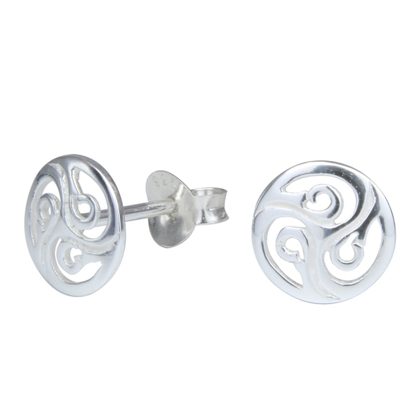 Wholesale Sterling Silver Round Ear Studs - JD1214