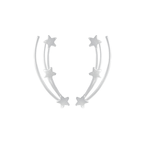 Wholesale Sterling Silver Star Ear Climbers - JD2780