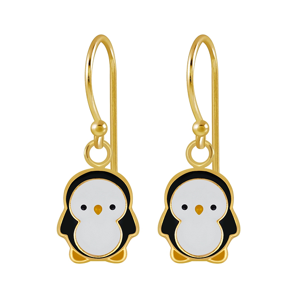 Wholesale Sterling Silver Penguin Earrings - JD2730