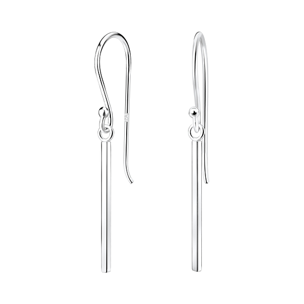 Wholesale Sterling Silver Bar Earrings - JD5207
