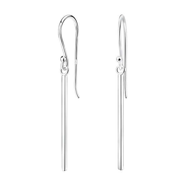 Wholesale Sterling Silver Bar Earrings - JD5190