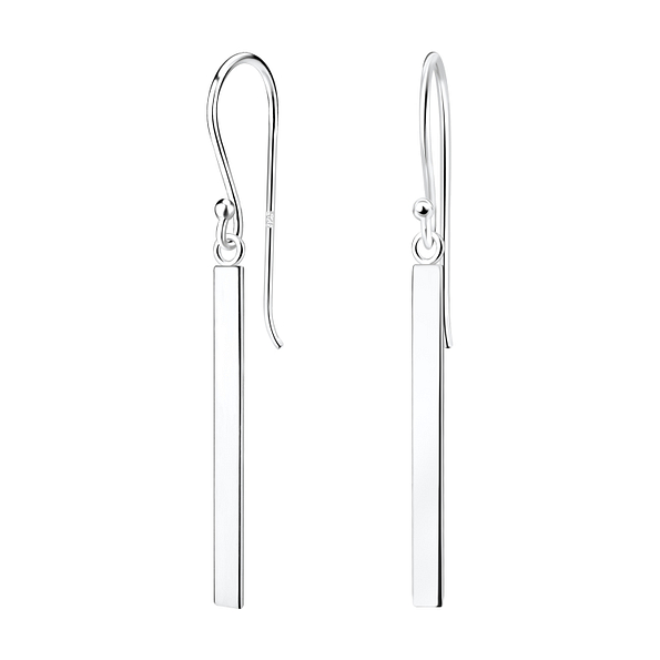 Wholesale Sterling Silver Bar Earrings - JD5193