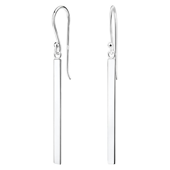 Wholesale Sterling Silver Bar Earrings - JD5196