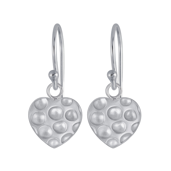 Wholesale Sterling Silver Heart Earrings - JD4322