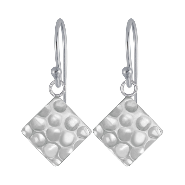 Wholesale Sterling Silver Square Earrings - JD4399