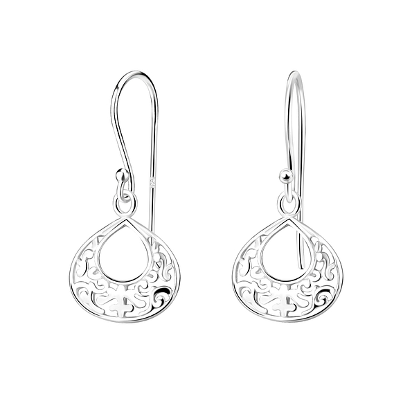 Wholesale Sterling Silver Filigree Earrings - JD5176