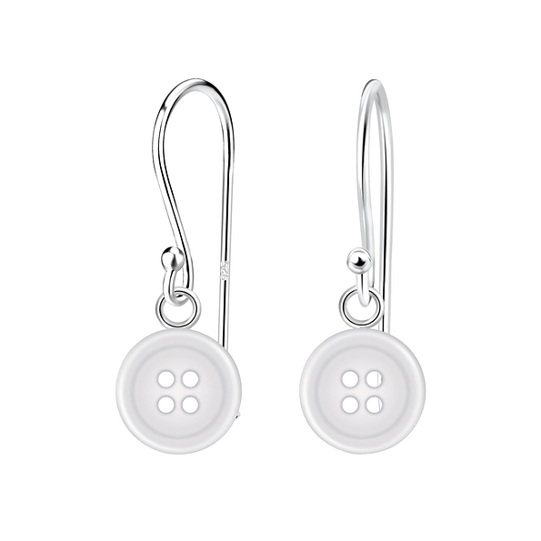 Wholesale Sterling Silver Button Earrings - JD5913