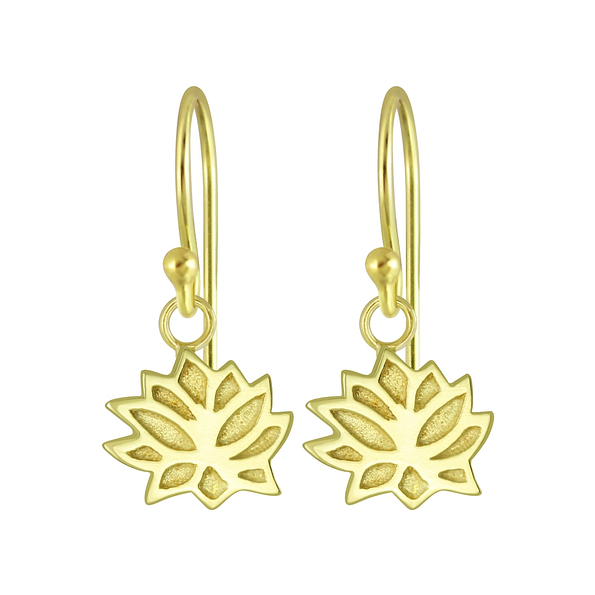 Wholesale Sterling Silver Lotus Flower Earrings - JD5101