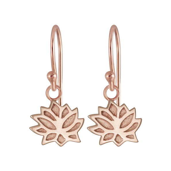 Wholesale Sterling Silver Lotus Flower Earrings - JD5093