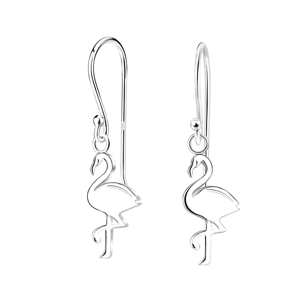 Wholesale Sterling Silver Flamingo Earrings - JD10712