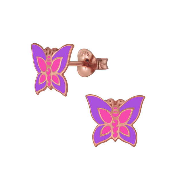 Wholesale Sterling Silver Butterfly Ear Studs - JD3972