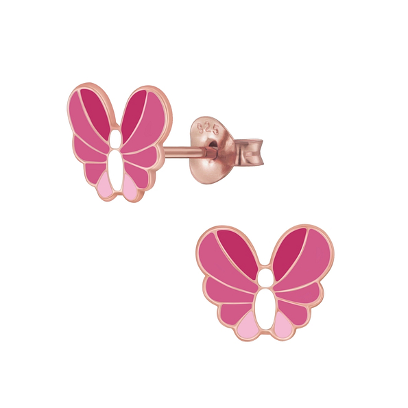 Wholesale Sterling Silver Butterfly Ear Studs - JD6119