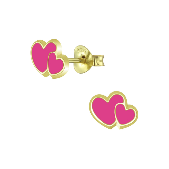 Wholesale Sterling Silver Heart Ear Studs - JD5880