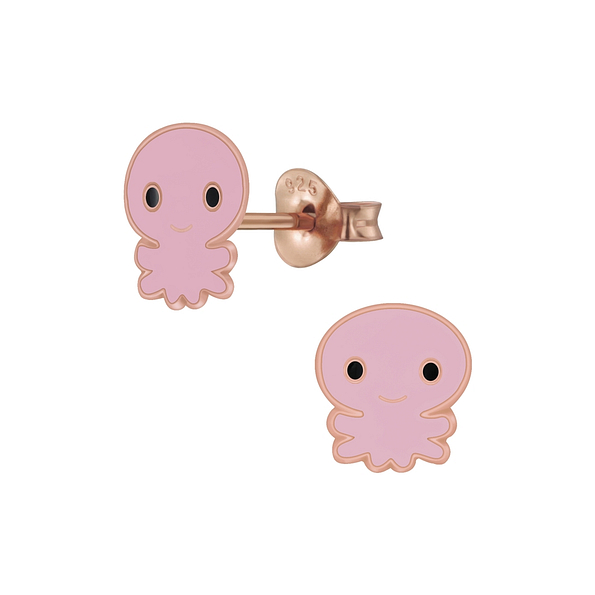 Wholesale Sterling Silver Octopus Ear Studs - JD5926