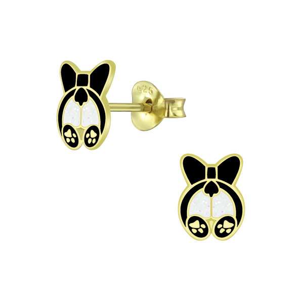 Wholesale Sterling Silver Dog Ear Studs - JD5916