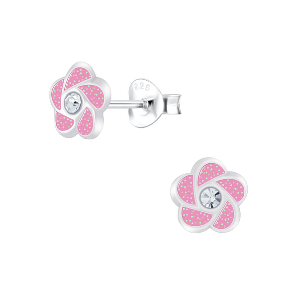 Wholesale Sterling Silver Flower Ear Studs - JD5985