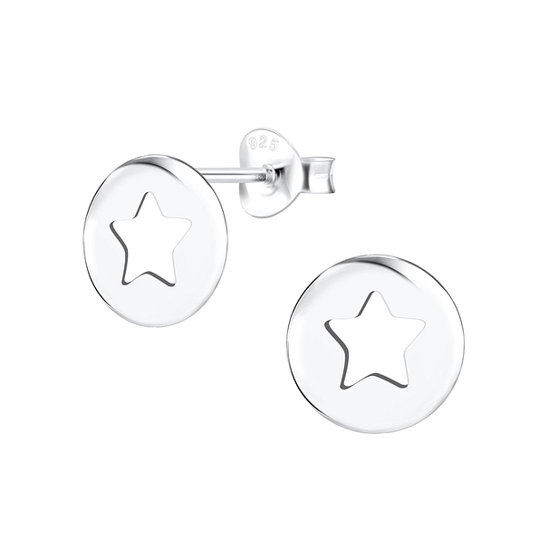 Wholesale Sterling Silver Star Ear Studs - JD4768