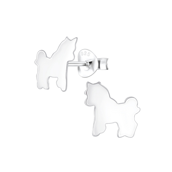 Wholesale Sterling Silver Unicorn Ear Studs - JD3881