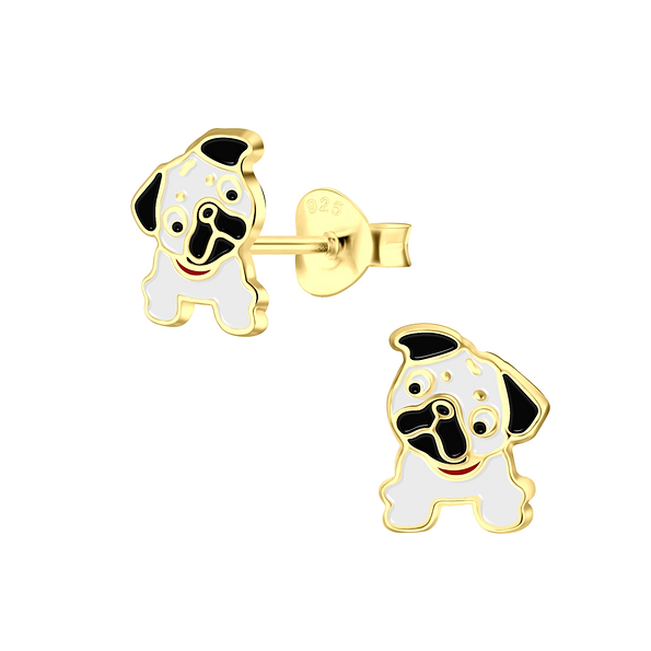 Wholesale Sterling Silver Bulldog Ear Studs - JD4225