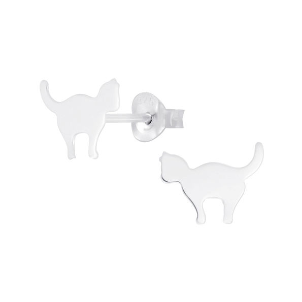 Wholesale Sterling Silver Cat Ear Studs - JD4930