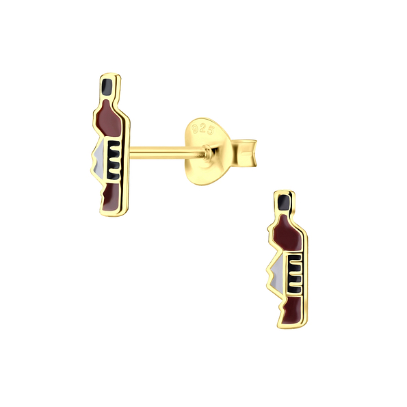 Wholesale Sterling Silver Liquor bottles Ear Studs - JD5890