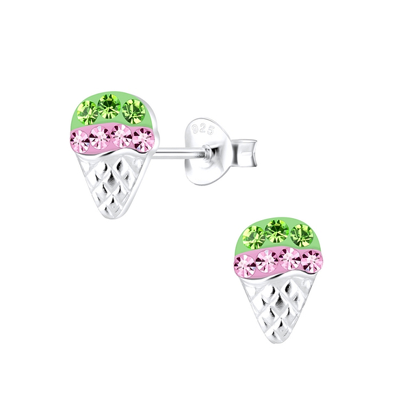 Wholesale Sterling Silver Ice Cream Ear Studs - JD10582