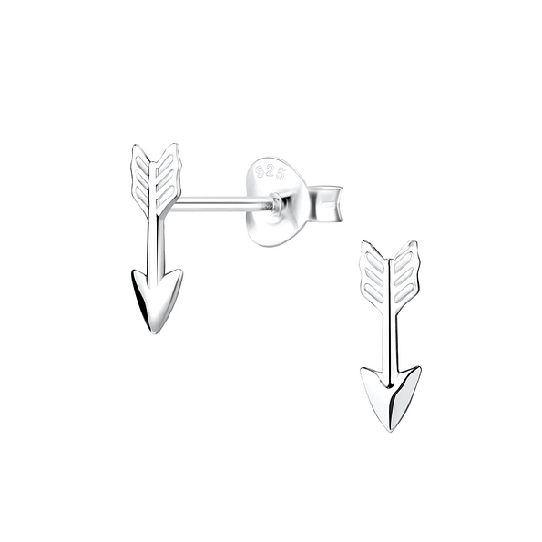 Wholesale Sterling Silver Arrow Sutd Earrings - JD10638