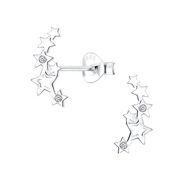 Wholesale Sterling Silver Star Ear Studs - JD10617