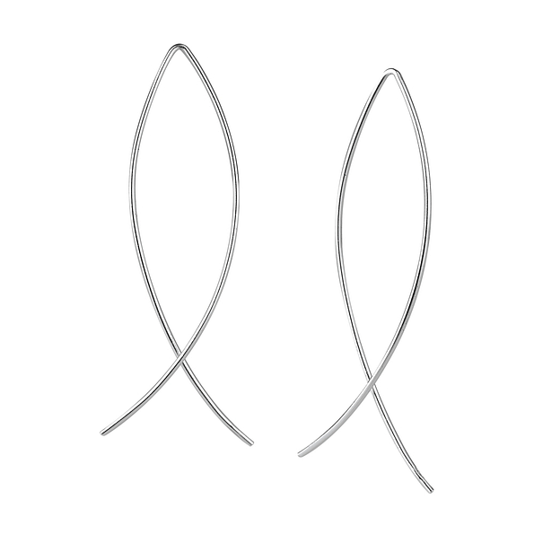 Wholesale Sterling Silver Wire Earrings - JD5333