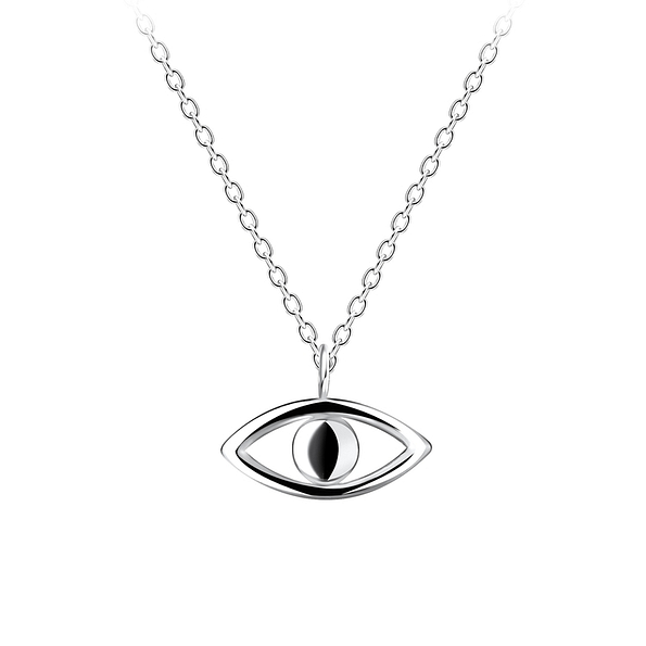 Wholesale Sterling Silver Evil Eye Necklace - JD10698