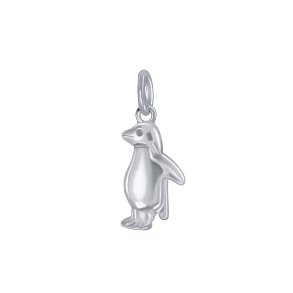 Wholesale Sterling Silver Penguin Pendant - JD4441