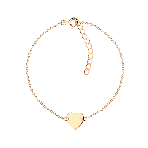 Wholesale Sterling Silver Heart Bracelet - JD11209
