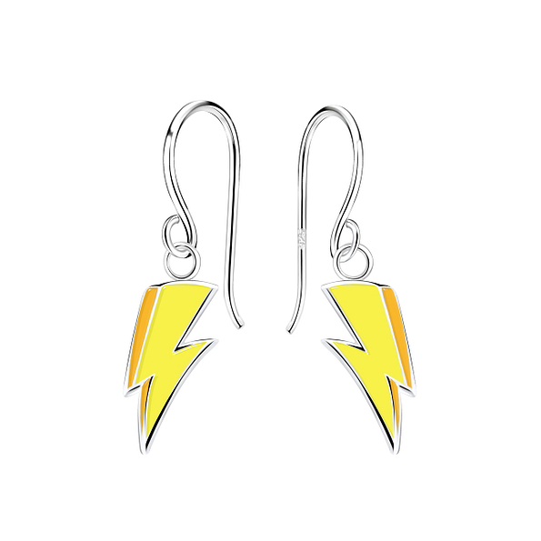 Wholesale Sterling Silver Lightning Bolt Earrings - JD12403