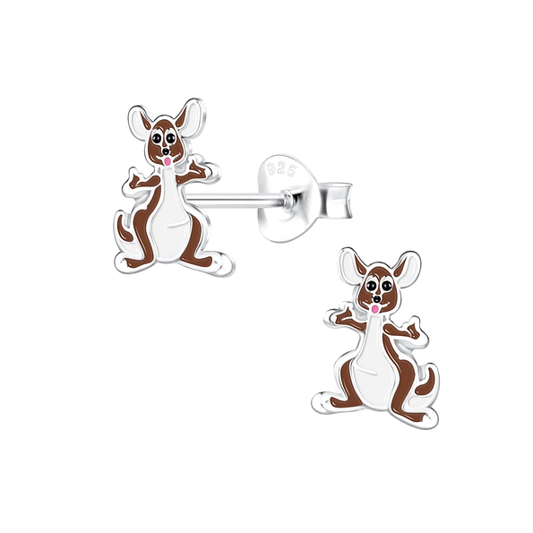 Wholesale Sterling Silver Kangaroo Ear Studs - JD12781