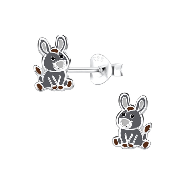 Wholesale Sterling Silver Donkey Ear Studs - JD12779