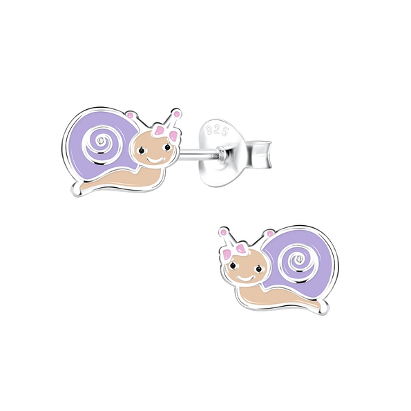 Wholesale Sterling Silver Snail Ear Studs - JD12447