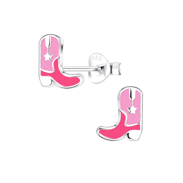 Wholesale Sterling Silver Boots Ear Studs - JD12465