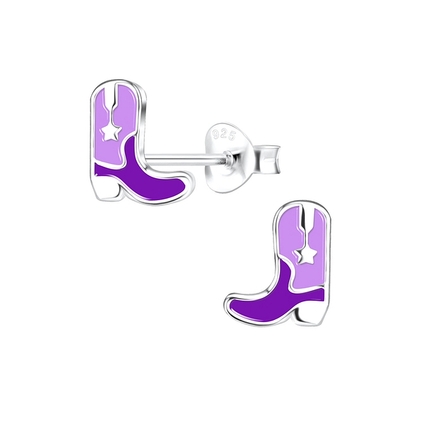 Wholesale Sterling Silver Boots Ear Studs - JD12466