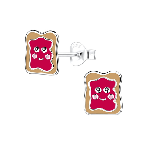 Wholesale Sterling Silver Bread Ear Studs - JD13358