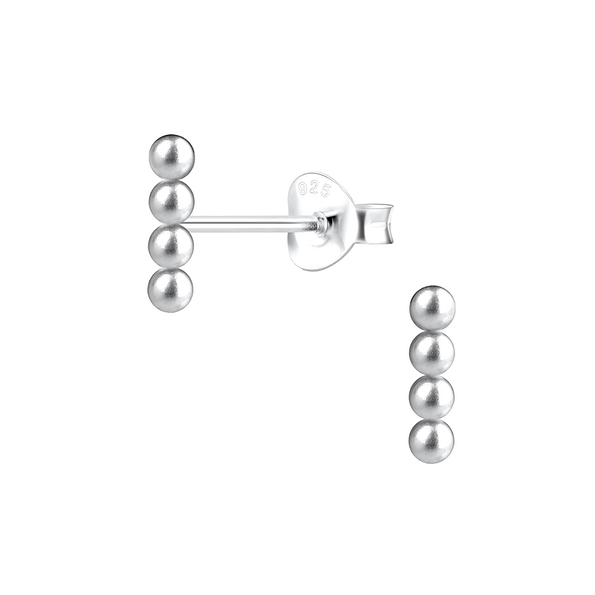 Wholesale Sterling Silver Ball Ear Studs - JD12827