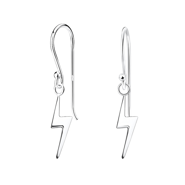 Wholesale Sterling Silver Lightning Bolt Earrings - JD14118