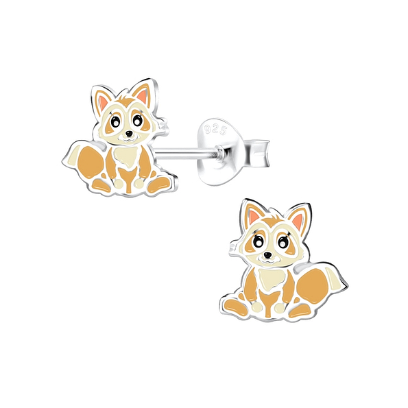 Wholesale Sterling Silver Raccoon Ear Studs - JD13536